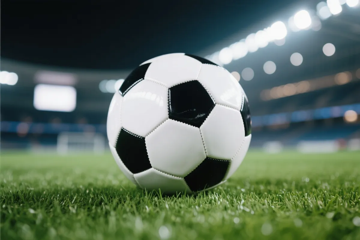 足球与球场灯光示意图