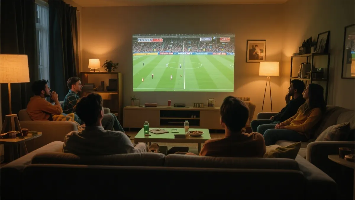 居家观赛氛围示意图